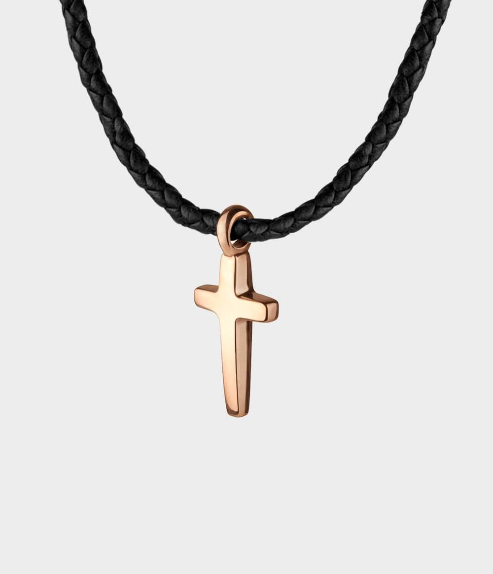 Cross Leather Necklace
