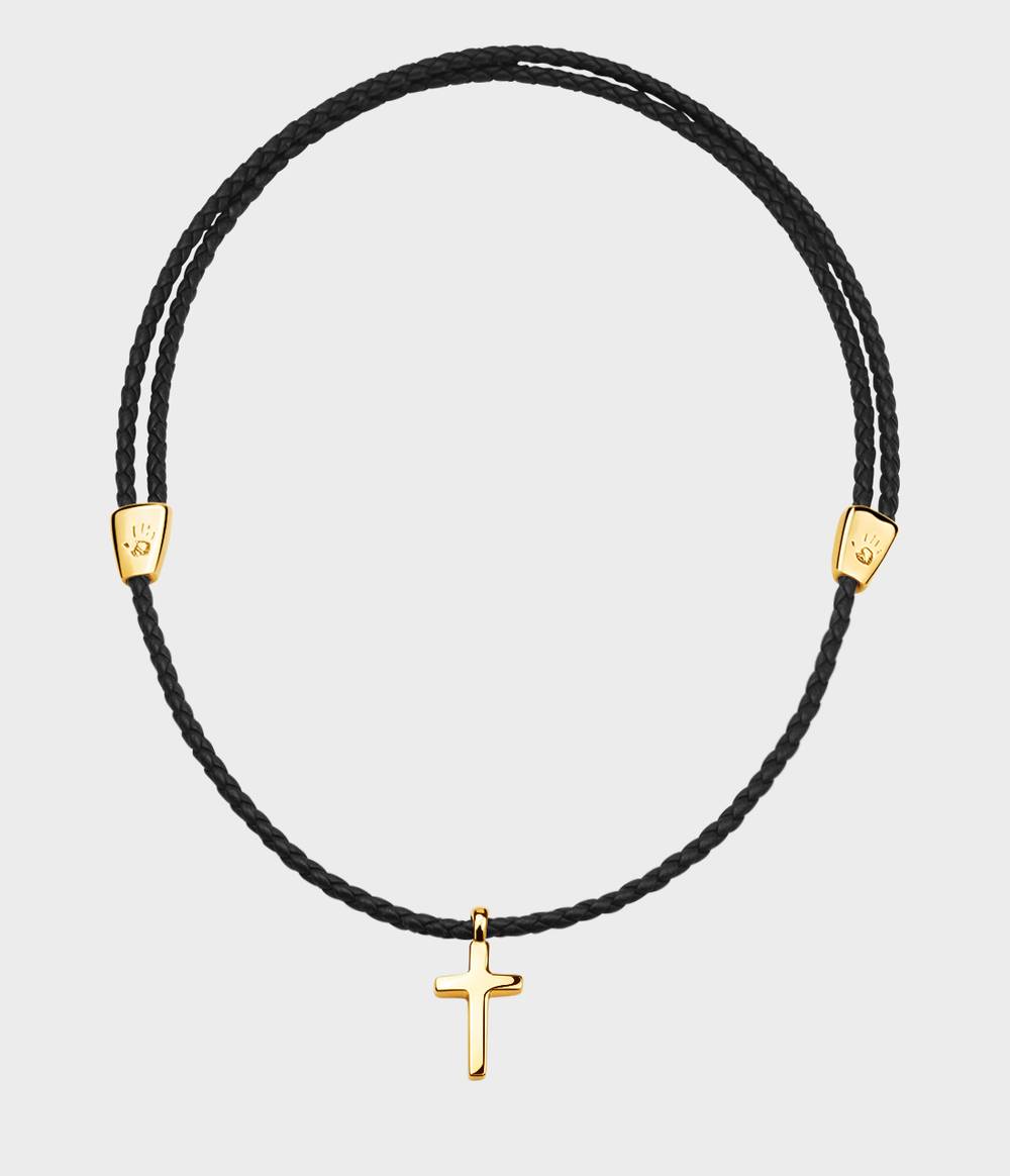 Cross Leather Necklace