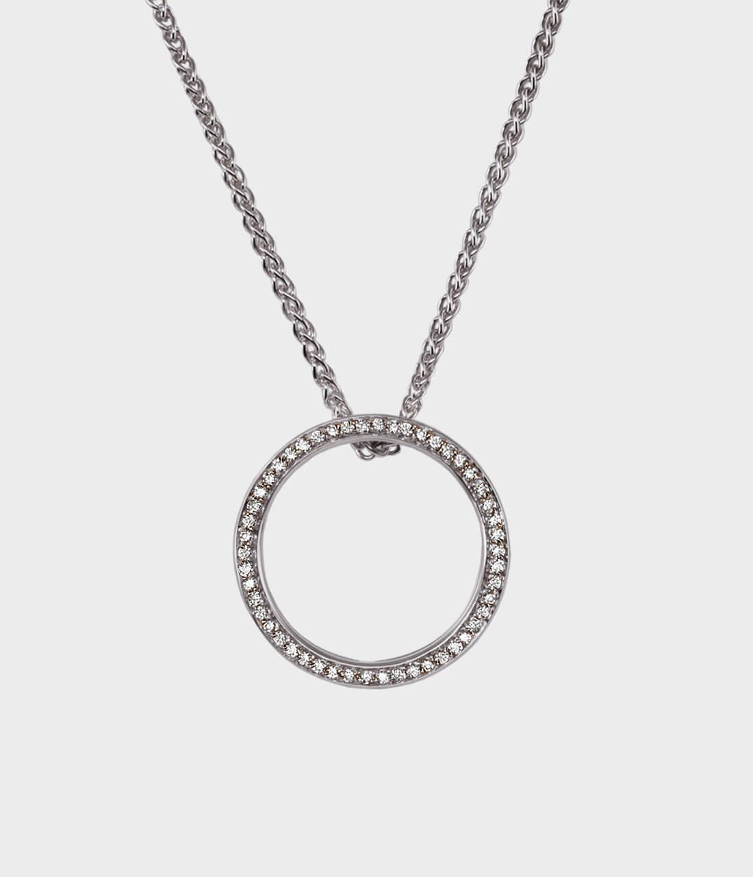 1 ctw Round Lab Grown Diamond Thirteen Stone Demi Eternity Fashion Necklace  - Grownbrilliance