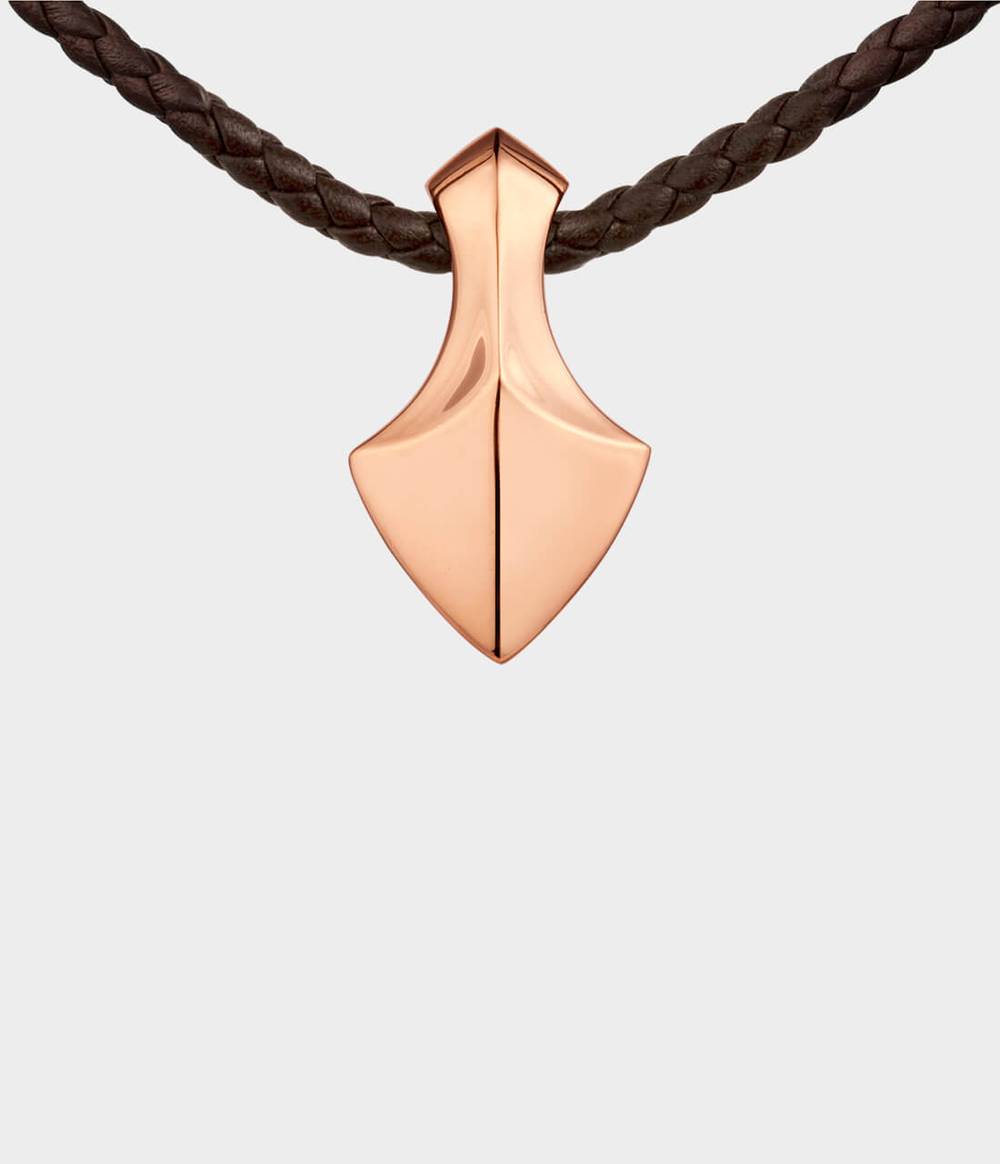 Large Arrowhead Leather Necklace
