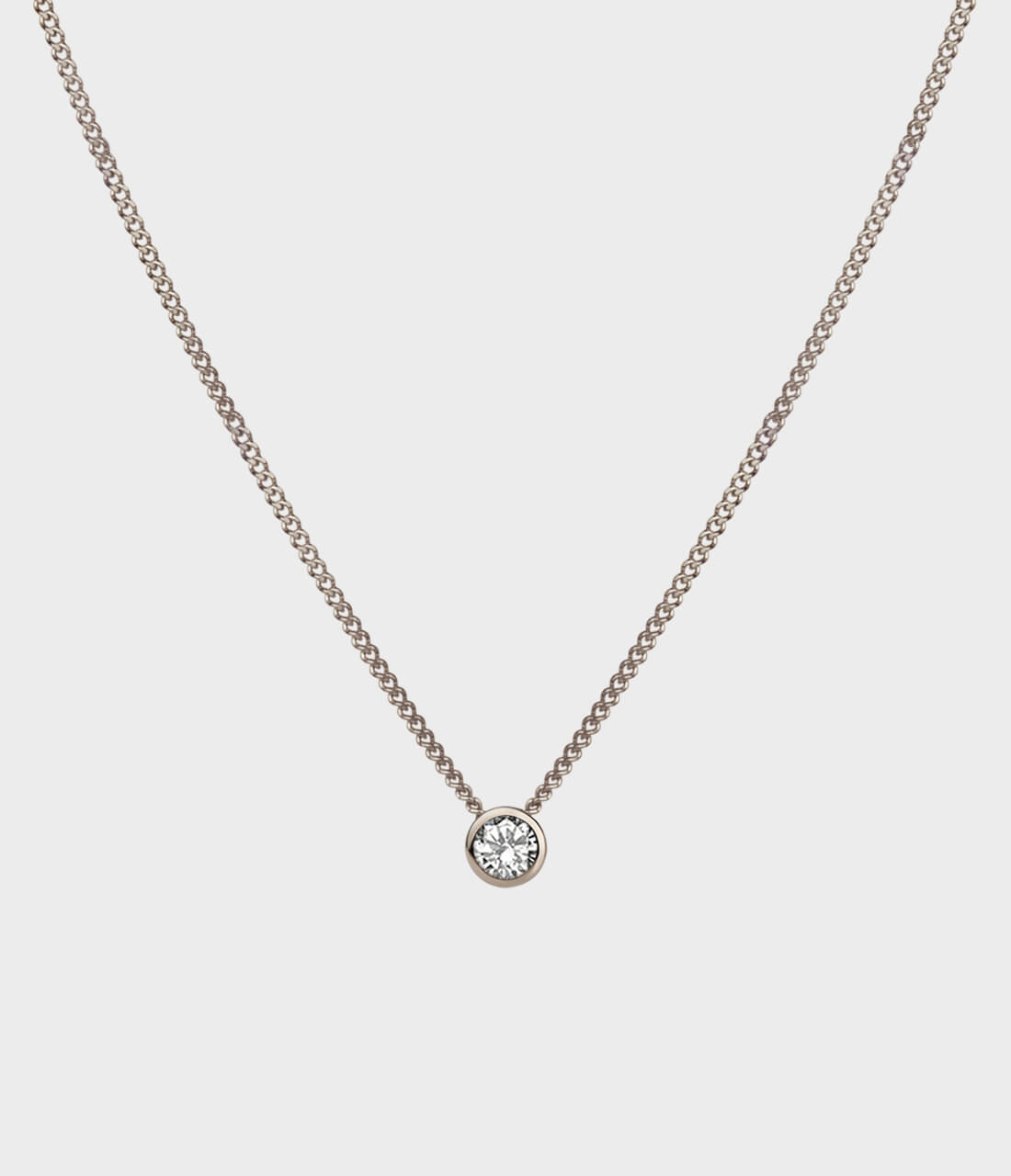 Diamond hot sale solitaire choker