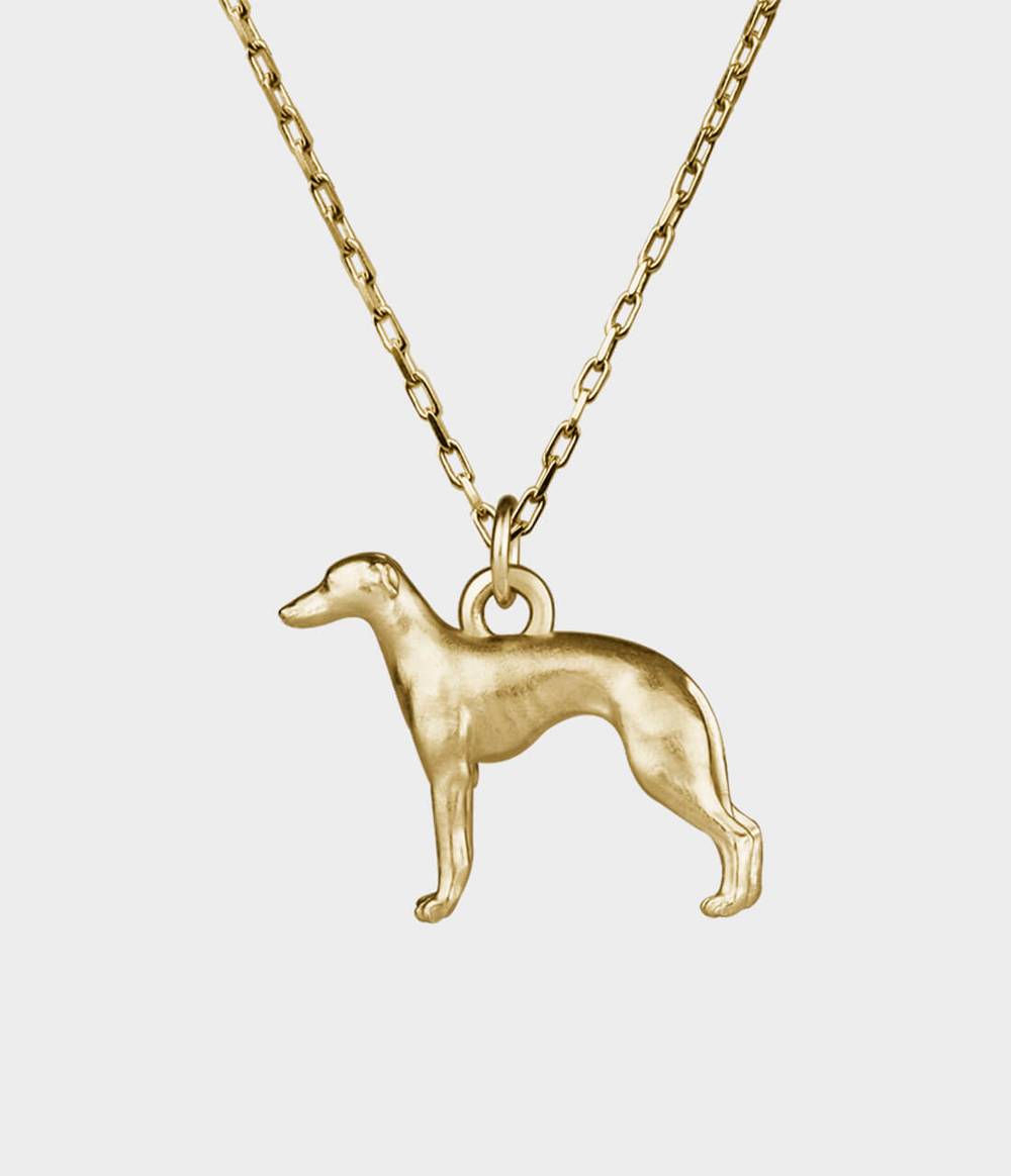 Whippet Charm Necklace