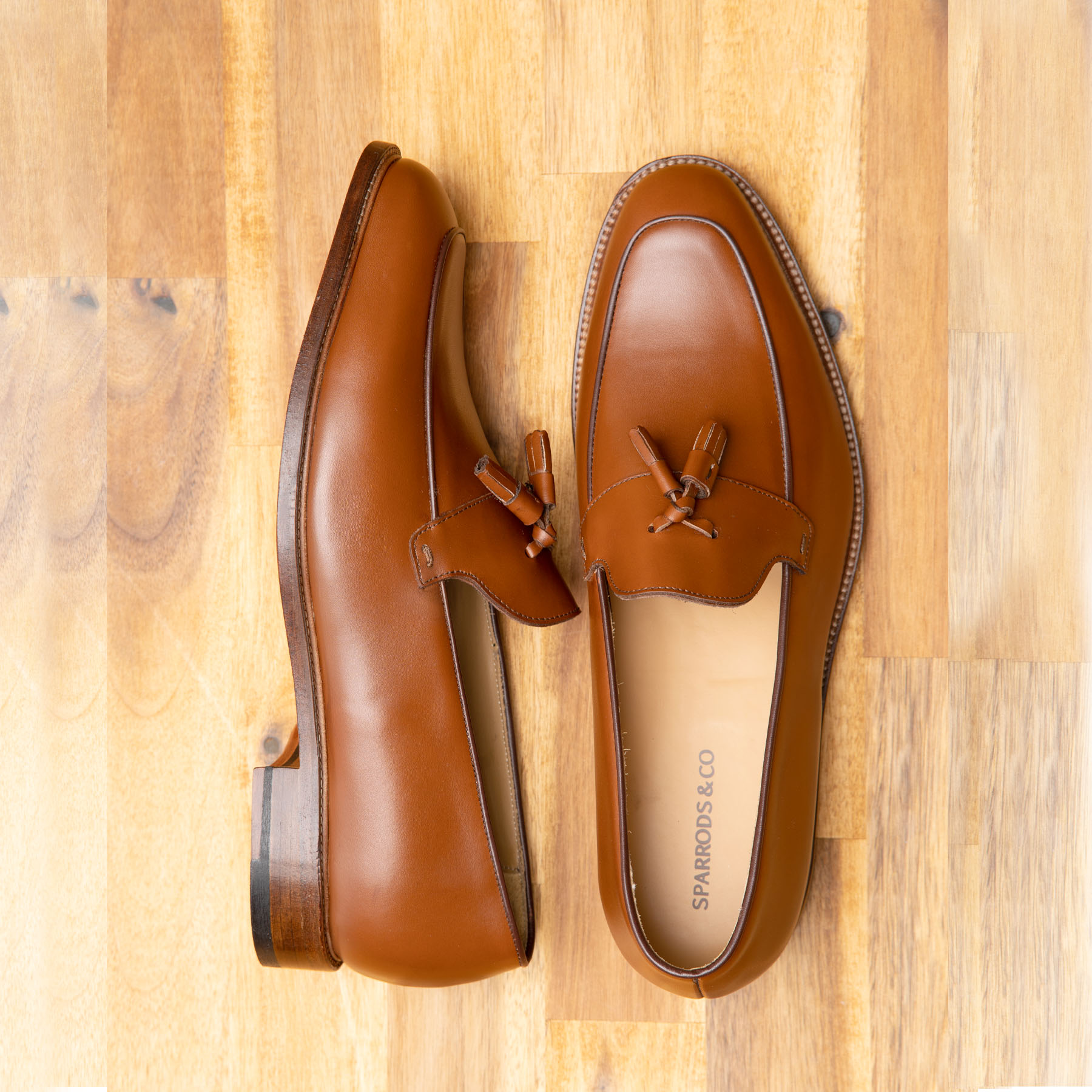 Toafers tan mens constructed using goodyear welted construction