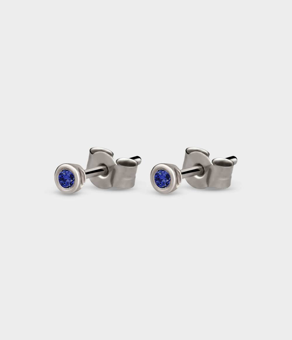 Mini Halo Stud Earrings