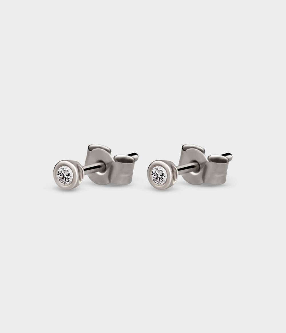 Mini Halo Stud Earrings