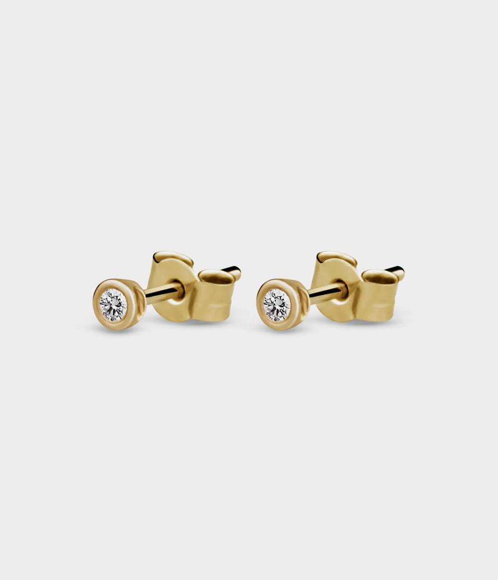 Mini Halo Stud Earrings