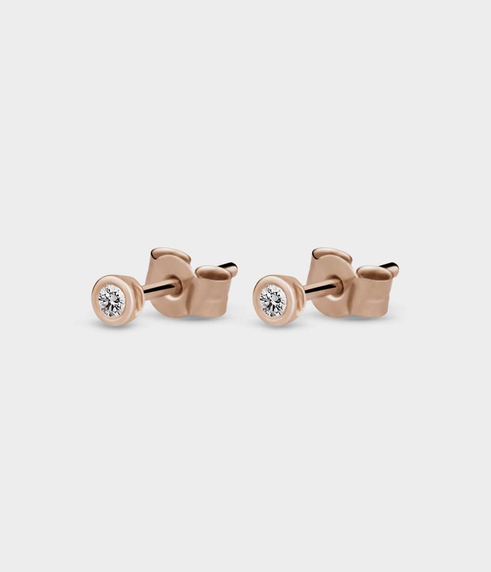 Mini Halo Stud Earrings