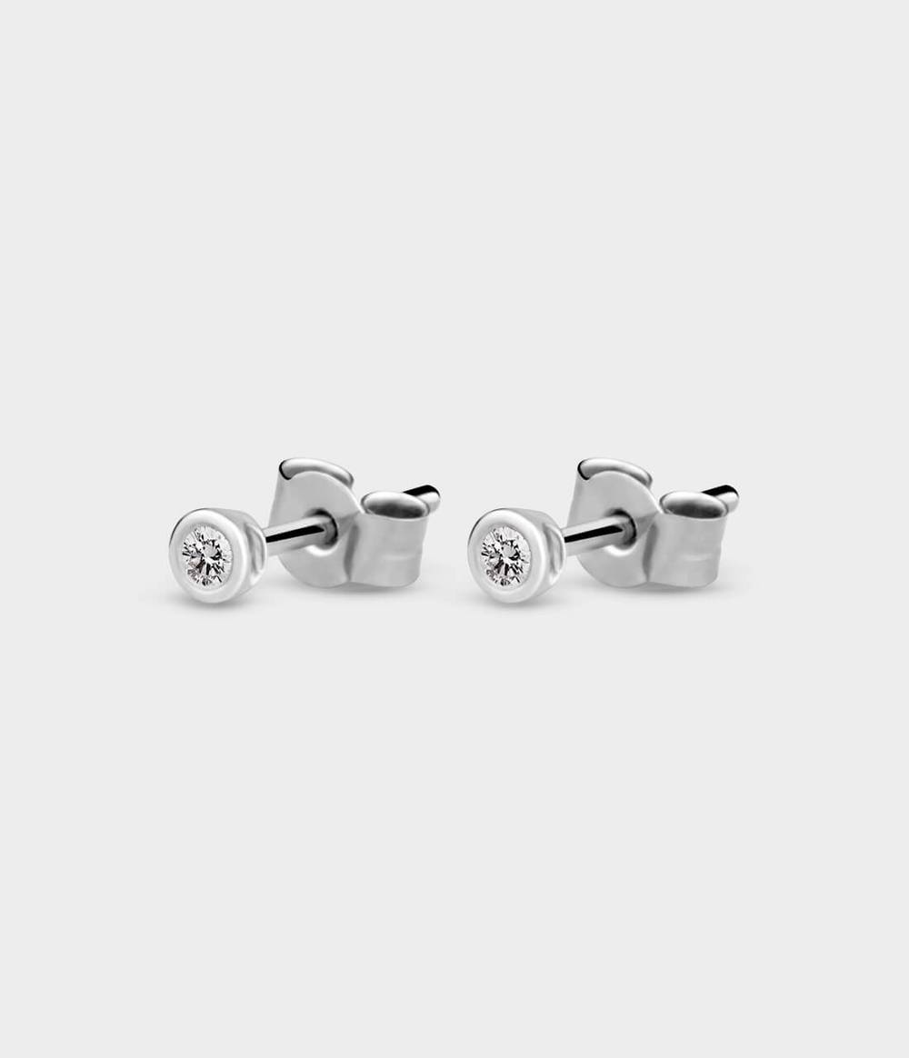 Mini Halo Stud Earrings