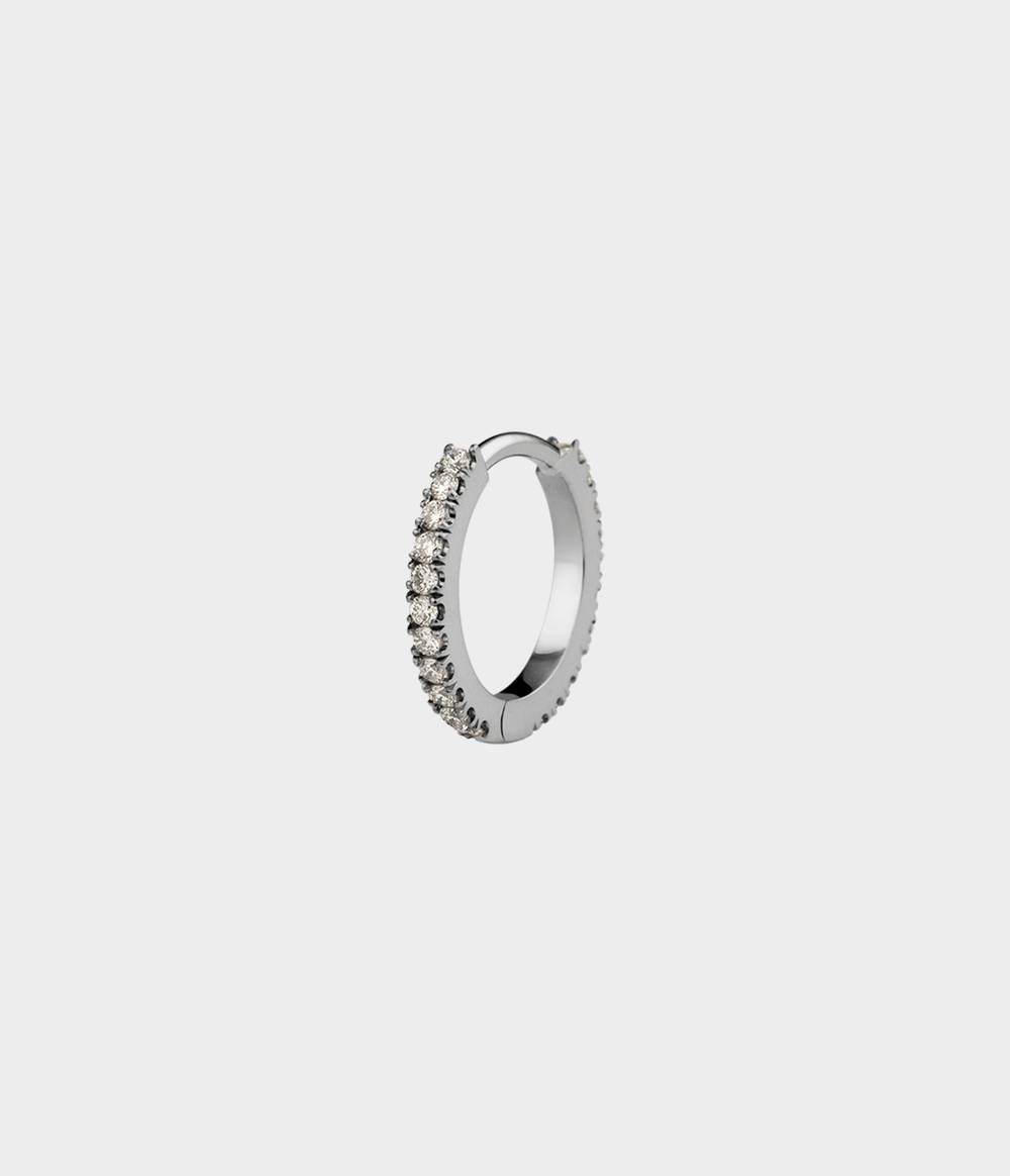 Pavé Diamond Hoop Earring Small