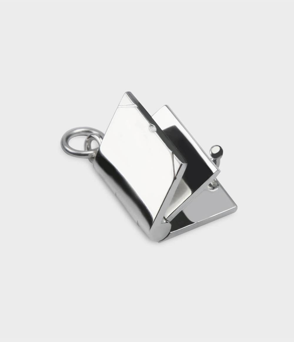 Sterling Silver Book Charm