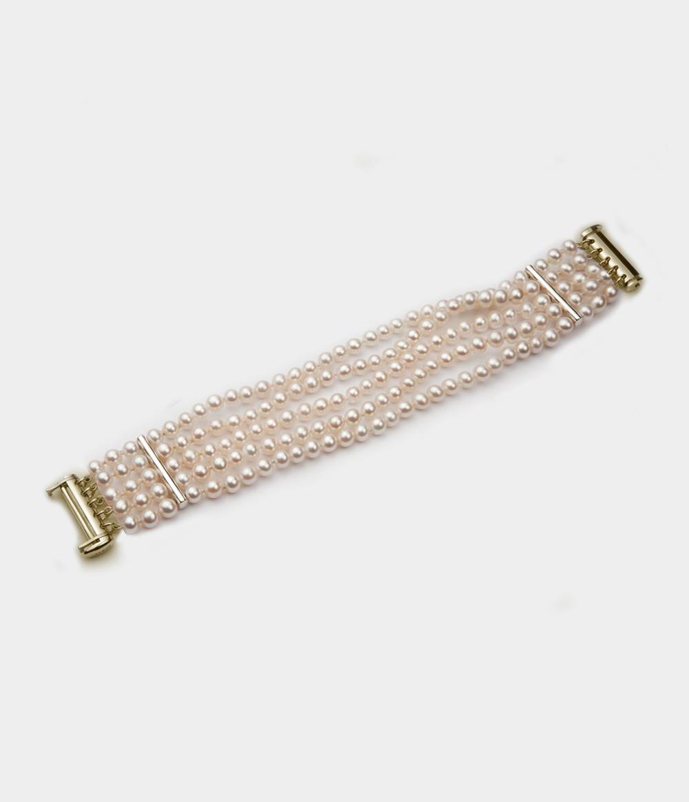 Josephine Five Strand Pearl Bracelet