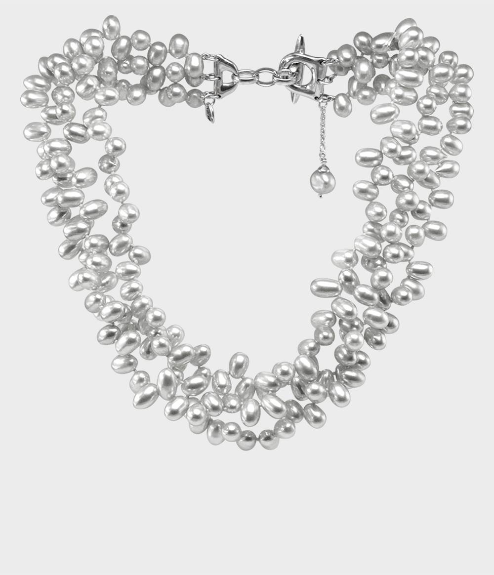 Contessa Triple Strand Pearl Necklace