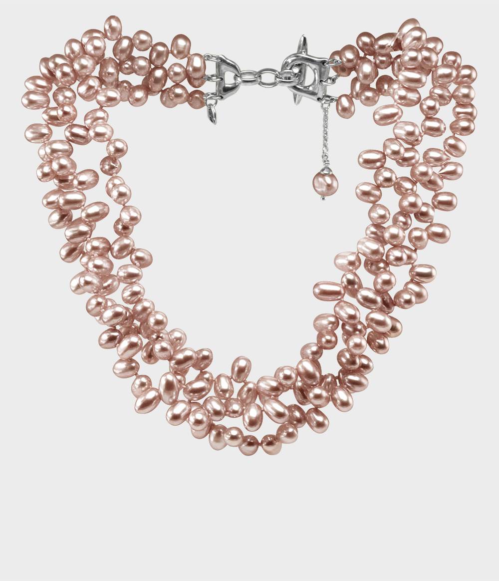 Contessa Triple Strand Pearl Necklace