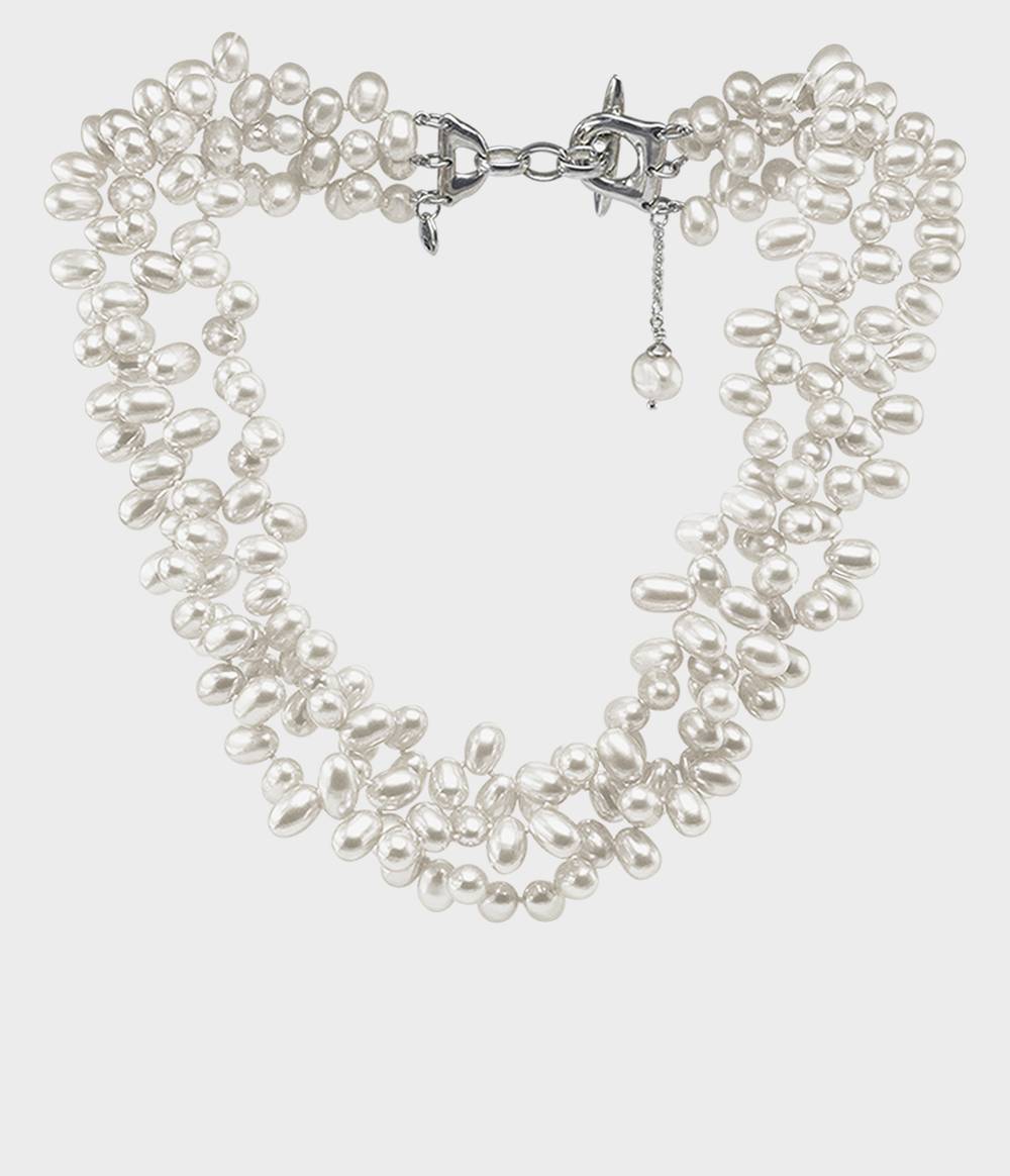 Contessa Triple Strand Pearl Necklace