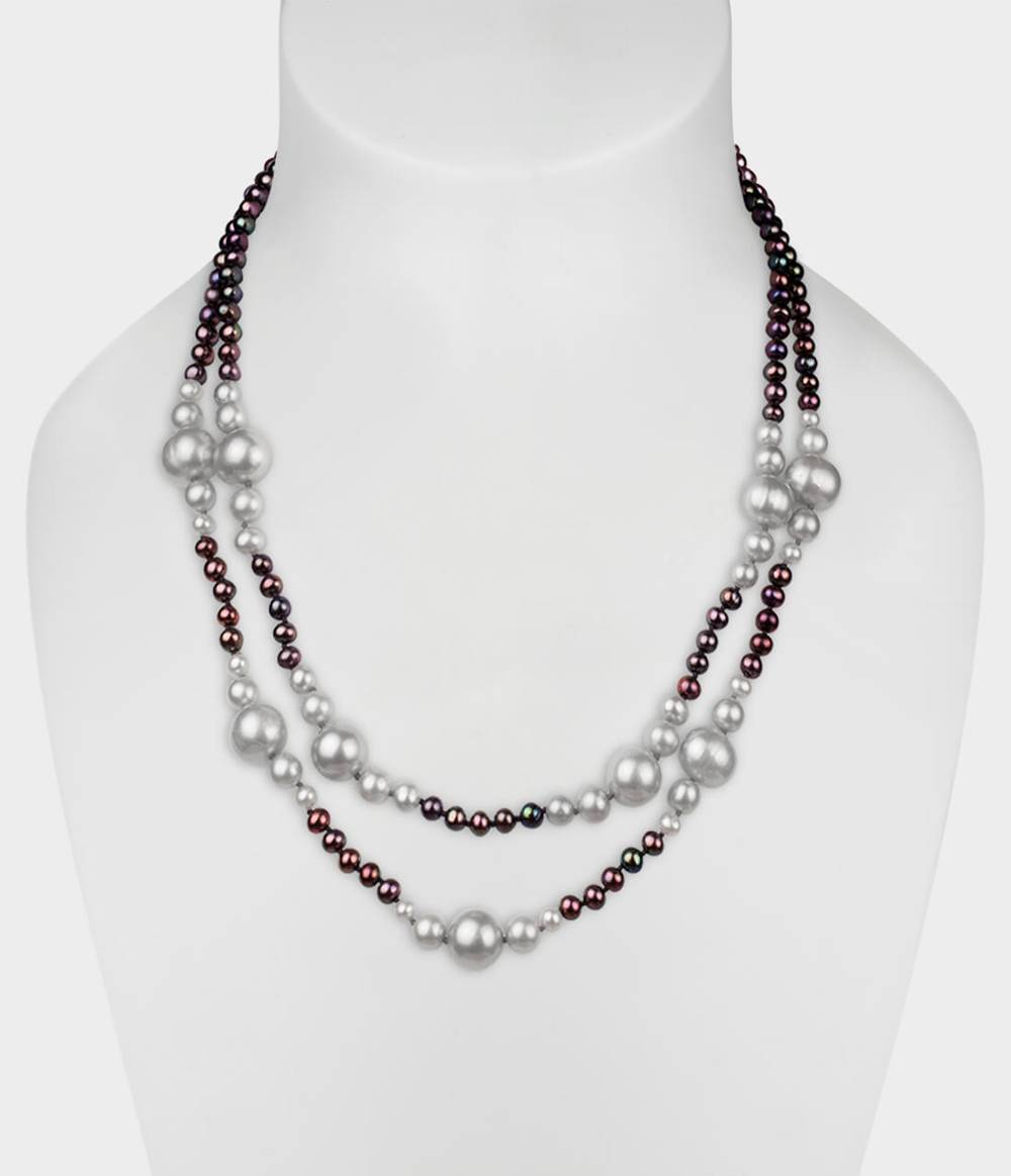 Chantilly Double Strand Pearl Necklace