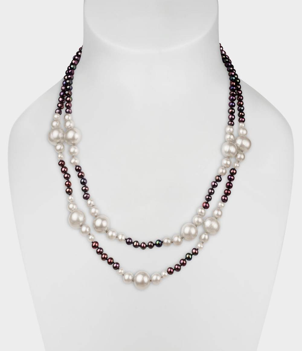 Chantilly Double Strand Pearl Necklace