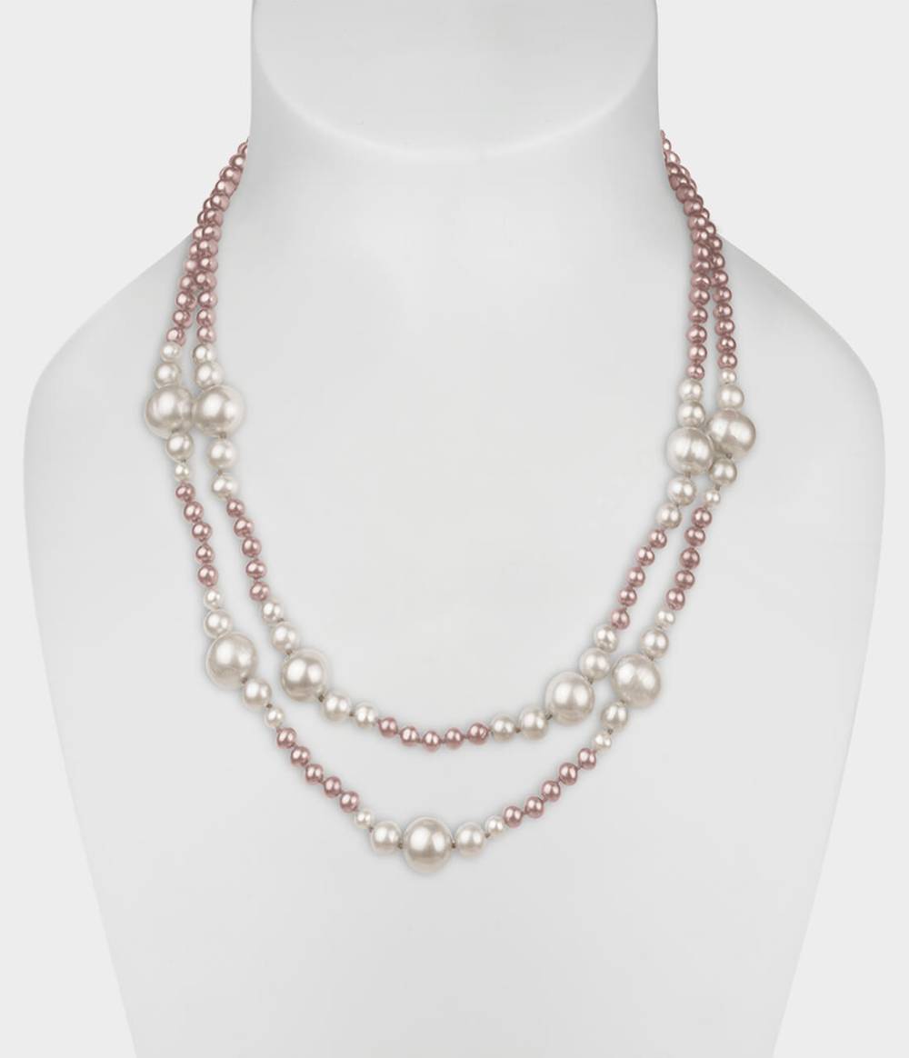 Chantilly Double Strand Pearl Necklace