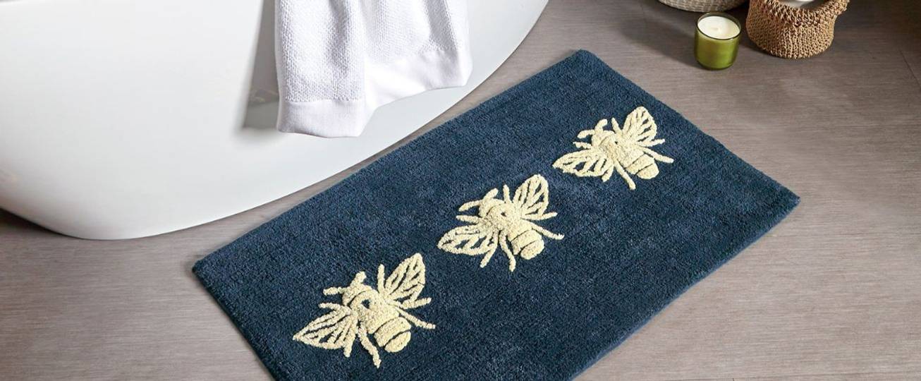 Blue Bath Mats