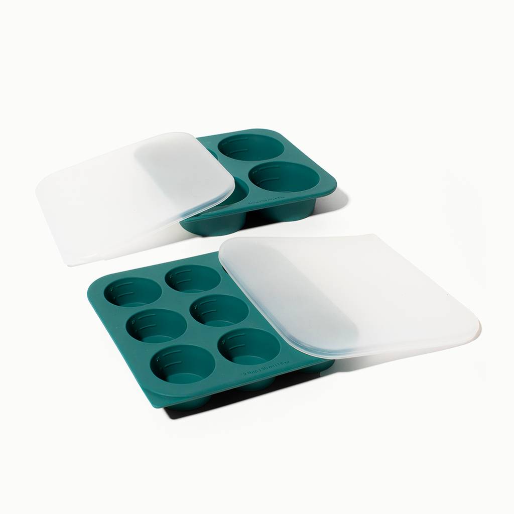 W & P | Cup Cubes Freezer Tray - 4 Cubes Blue / One Tray