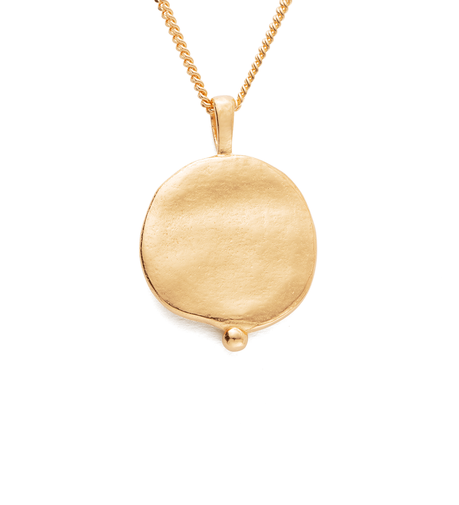 DESERT SUN COIN NECKLACE (18K GOLD VERMEIL)
