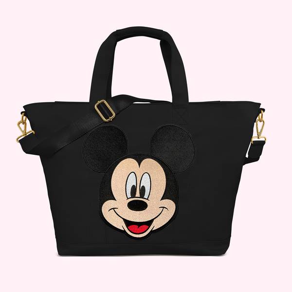 Noir Tote with Jumbo Disney Mickey Patch