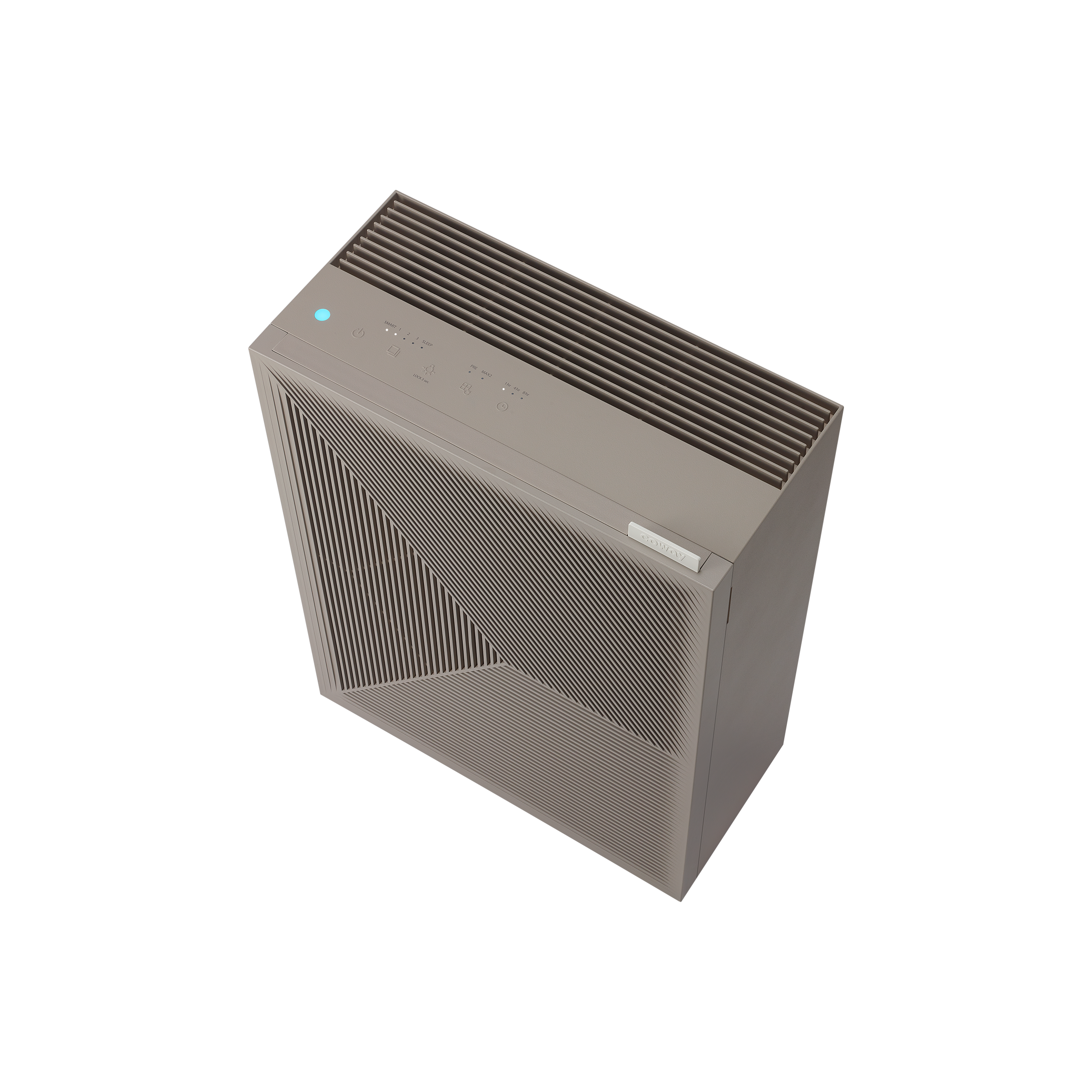 Coway Airmega 240 Warm Gray - Top Corner View