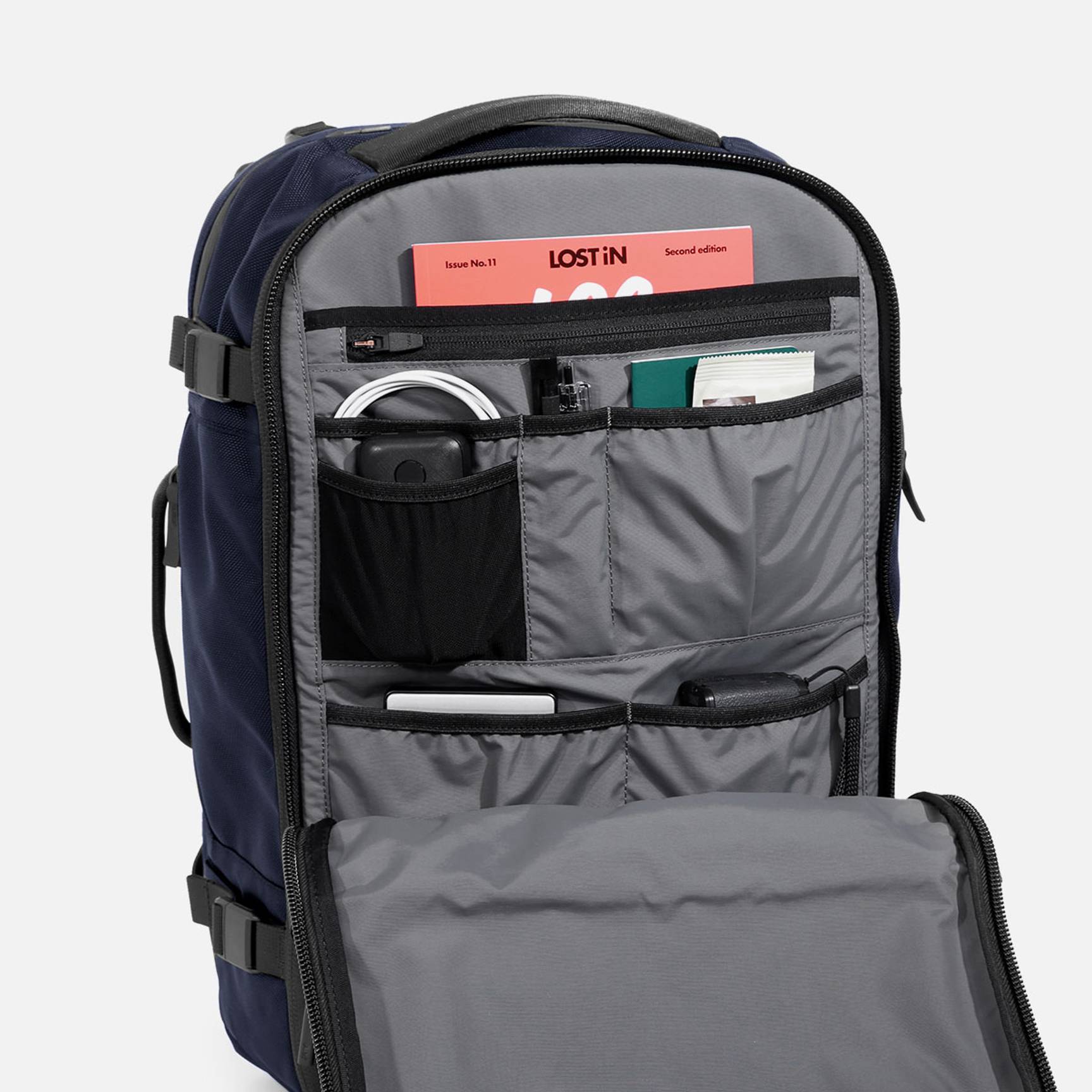 3 day travel backpack Pack Small The Shop at Equinox Greater Main Compartment Organization The large main compartment opens to a single mesh pocket and 2 interior drop pockets with hook/loop cinch Fxcelets Travel Backpack, Expandable Carry