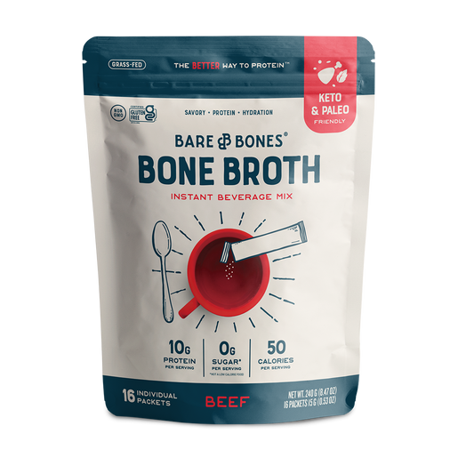 Bone Broth Instant Beverage Mix 16ct Pouch - 24-Pack