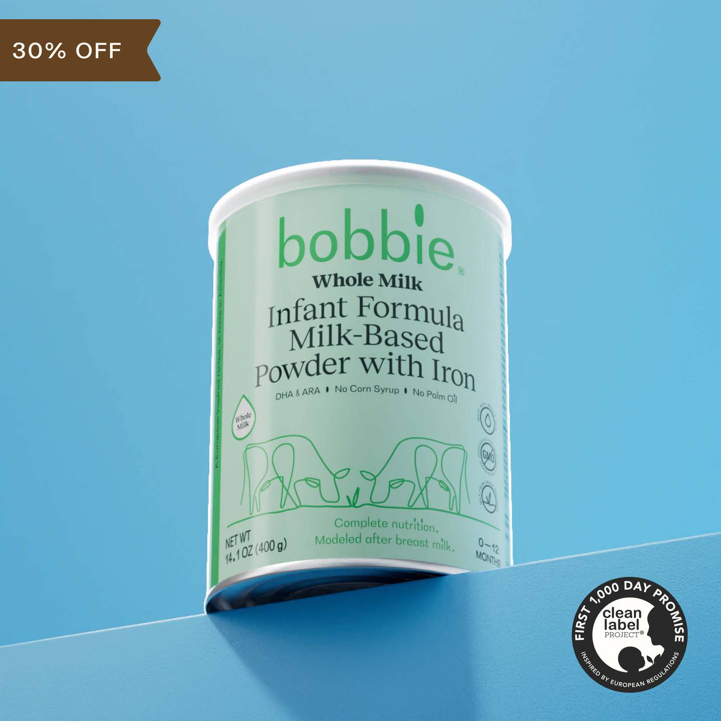 Grass-Fed Whole Milk Infant Formula Bobbie