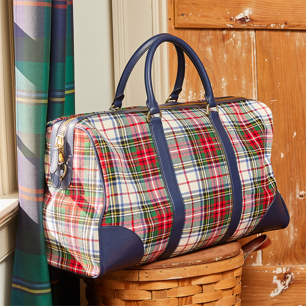 Plaid duffle bag on sale