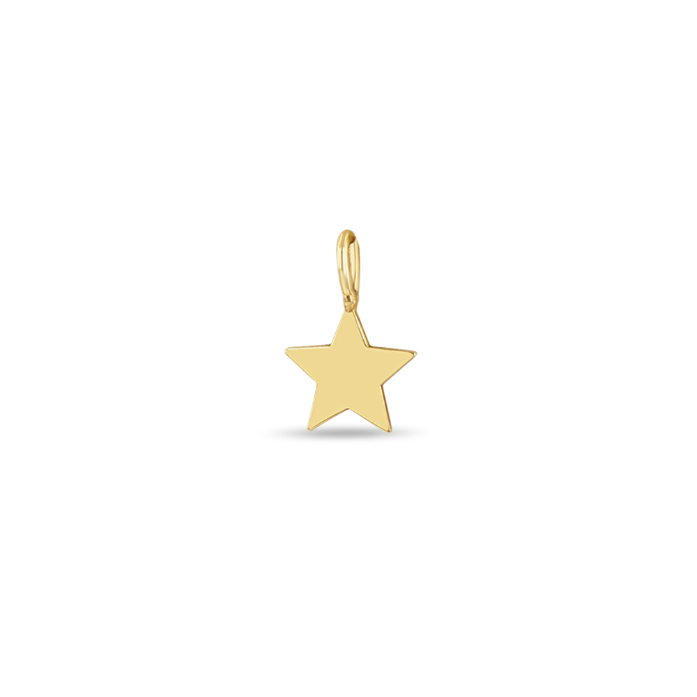 Zoë Chicco 14K Gold Initial Letter Charm Pendant 14K Yellow Gold / Regular Bail