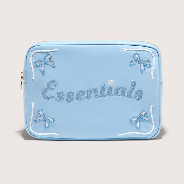 Essentials Embroidered Large Pouch