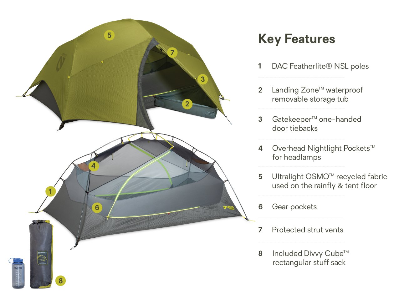 Dagger OSMO™ Lightweight Backpacking Tent