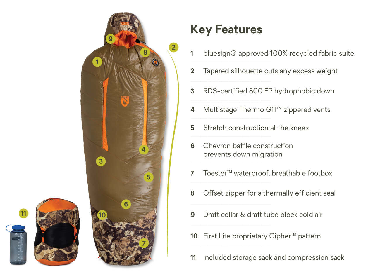 Stalker™ Down Ultralight Mummy Sleeping Bag