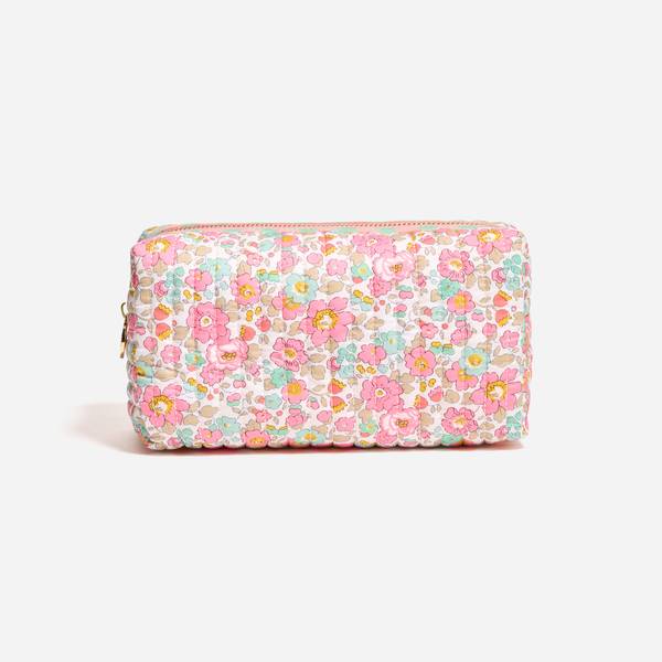 Small Quilted Pouch Made with Liberty Fabric