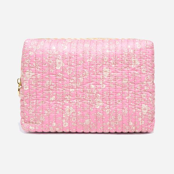 Large Quilted Pouch Made with Liberty Fabric