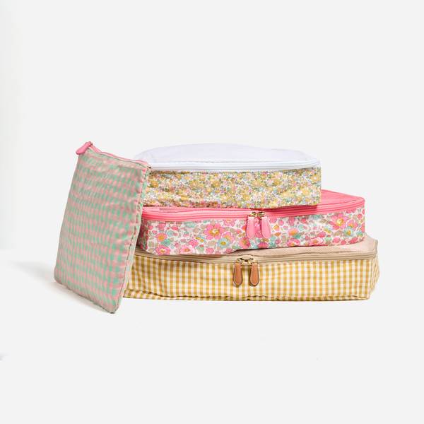 Packing Cubes Made with Liberty Fabric (Set of 4)