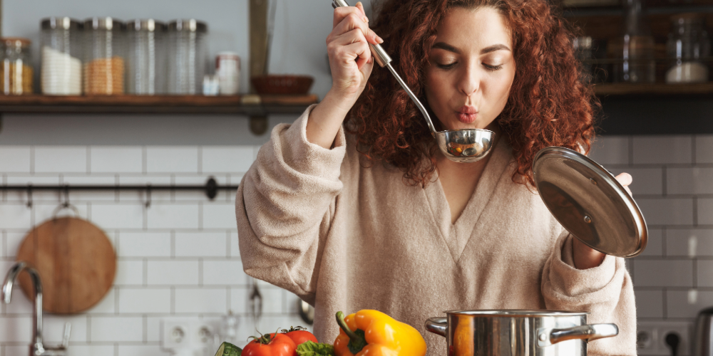 Woman cooking