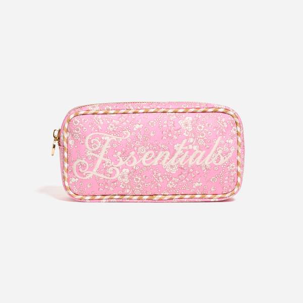 Essentials Embroidered Small Pouch Made with Liberty Fabric