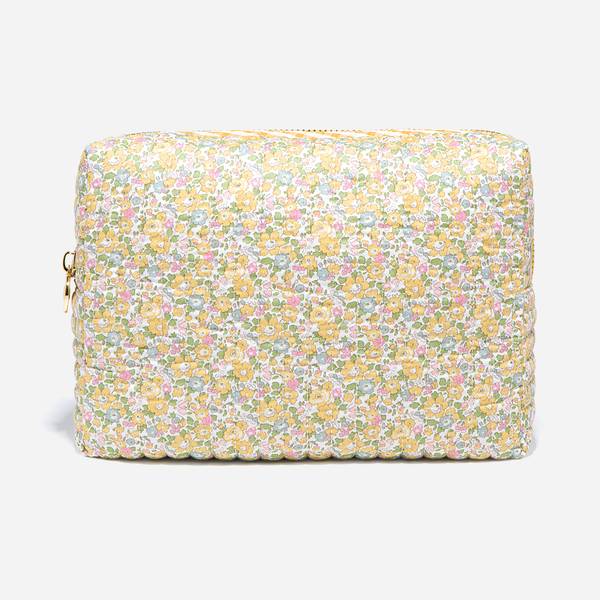 Large Quilted Pouch Made with Liberty Fabric