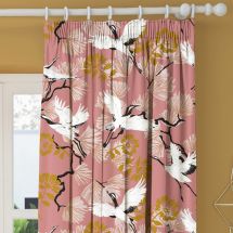 pink curtains. The Pink Home Edit