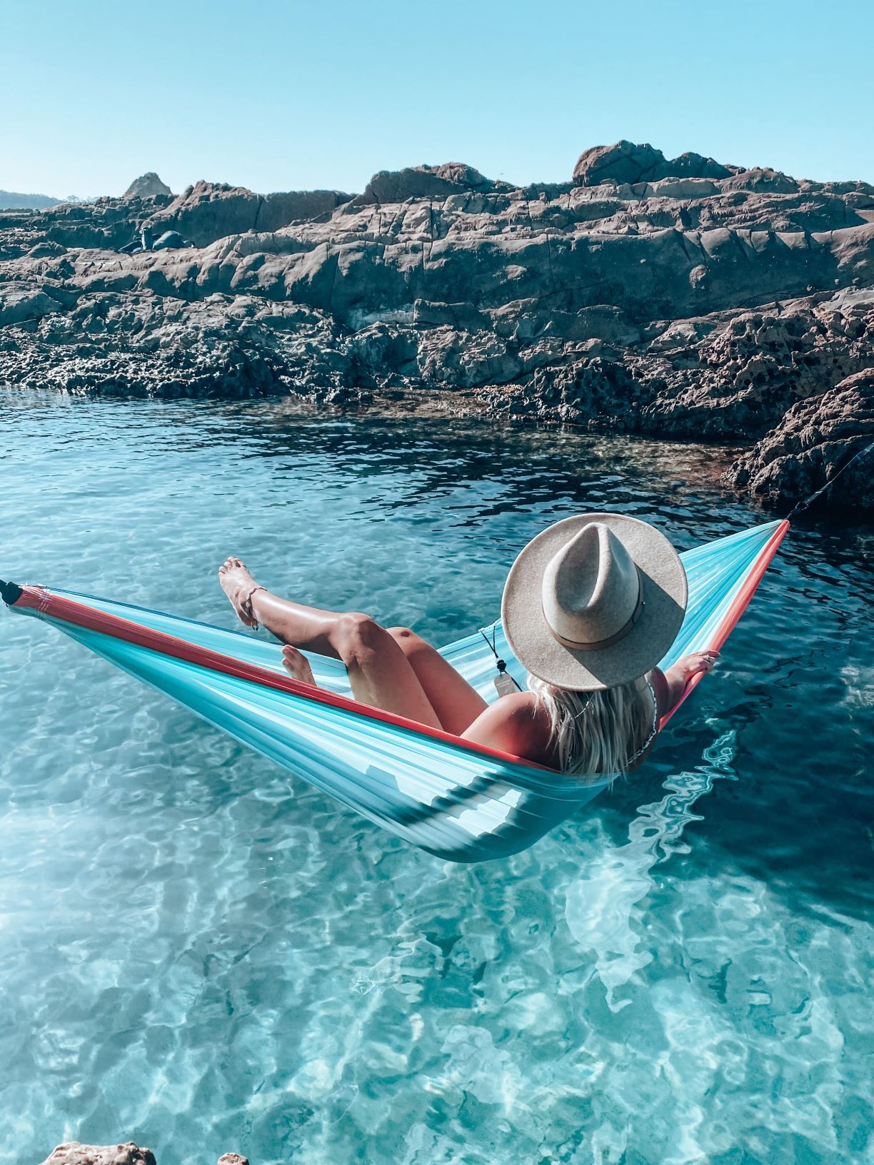 River Blue Recycled Hammock with Straps Made From 100