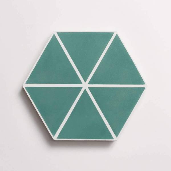 cement | try angle line | kelly + white | hex 