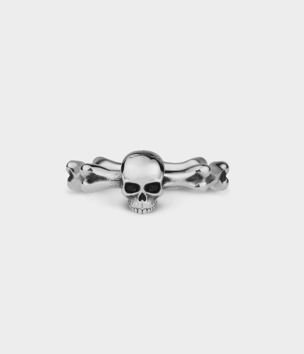 Mini Skull And Bones Ring