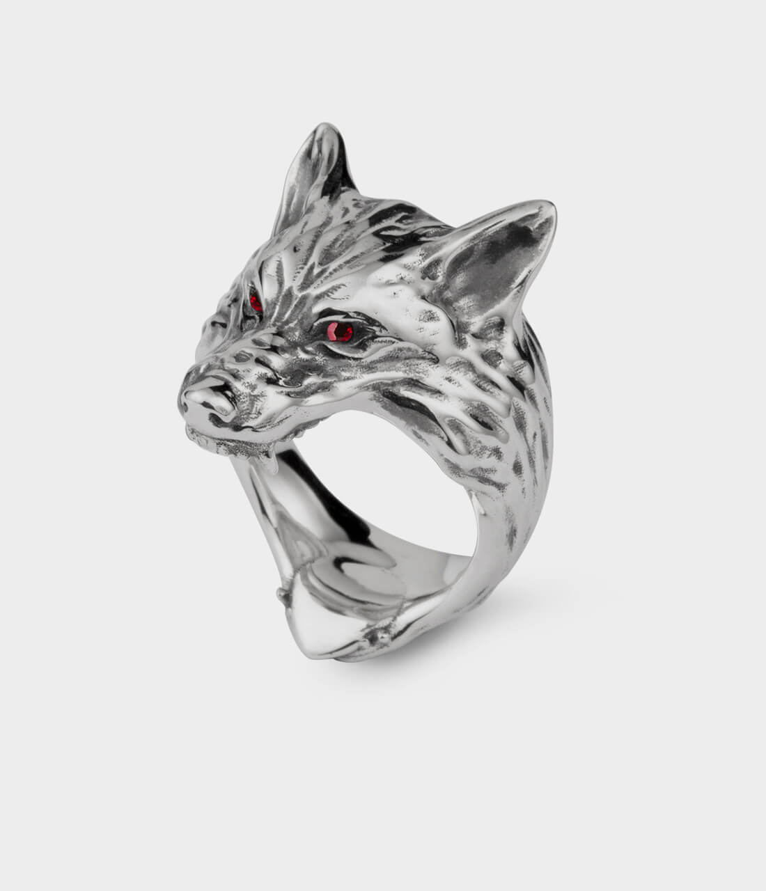 Mens on sale rings wolf