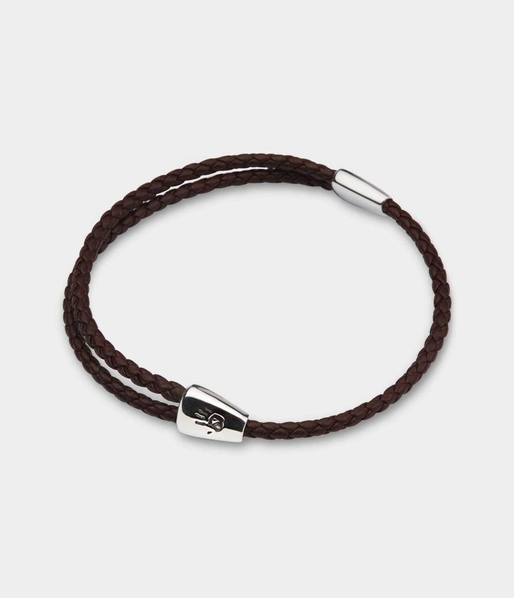 Adjustable Woven Leather Bracelet