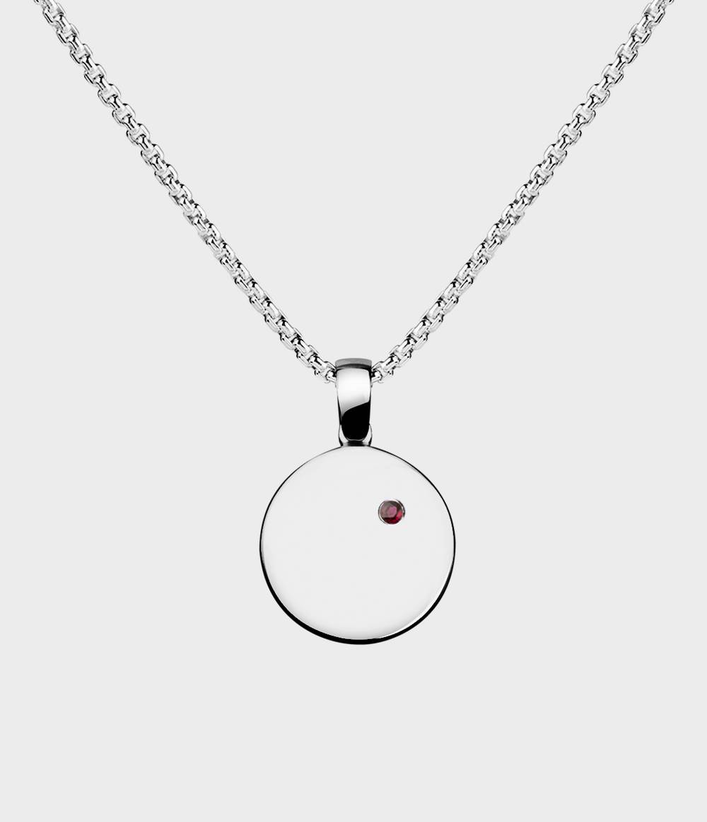 Silk Disc Necklace
