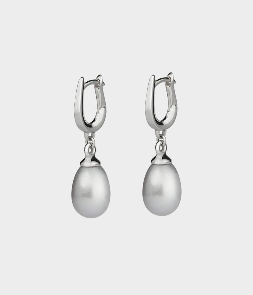 Large Vermeer Drop Pearl Earrings