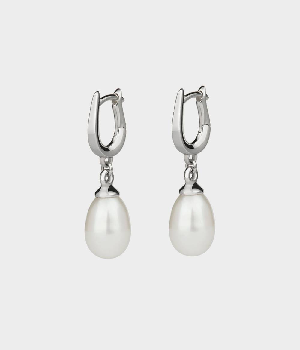 Large Vermeer Drop Pearl Earrings