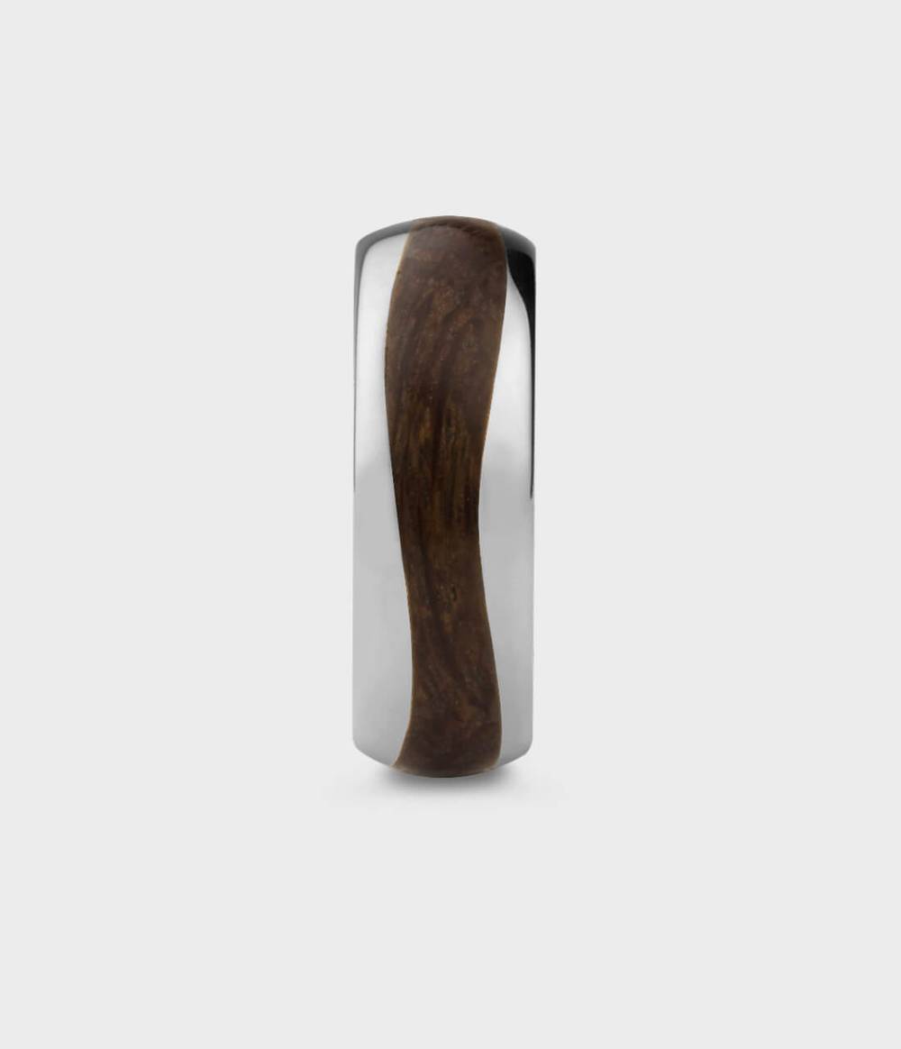 Thames Wood London Oak Wave Ring